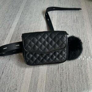 Rebecca  Minkoff Black Quilted belt bag